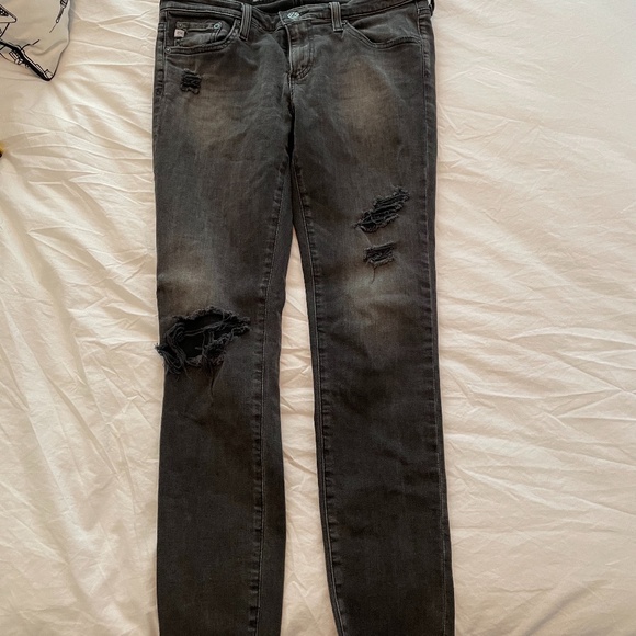 Grey AG skinny ankle jeans size 27 - Picture 4 of 5